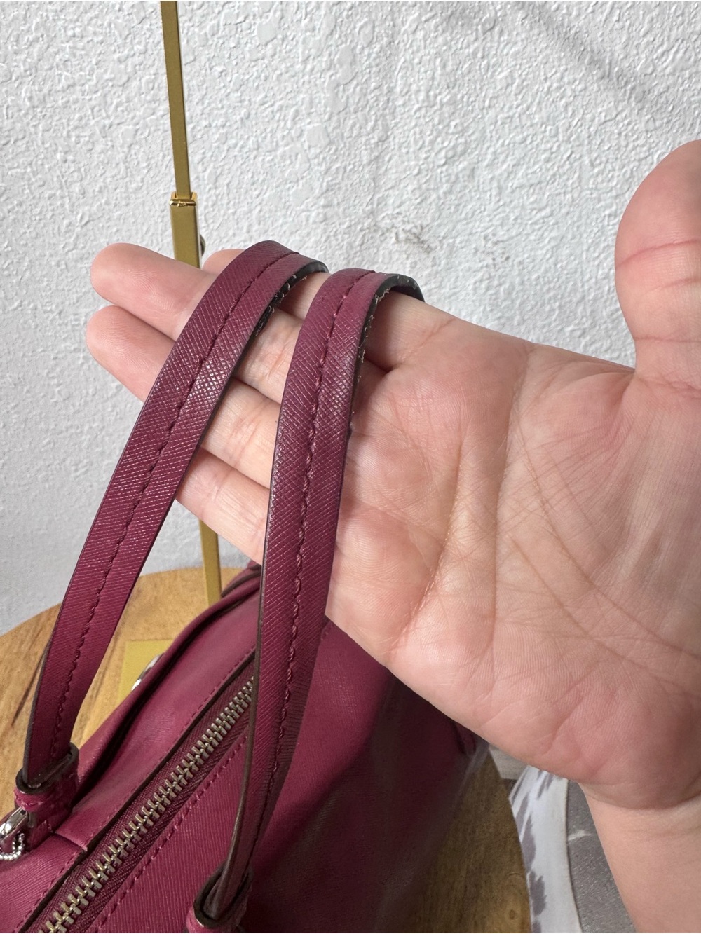 Coach Raspberry Leather Satchel - Picture 6 of 8